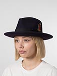 Шляпа BAILEY арт. 7002 FEDORA (иссиня-черный)